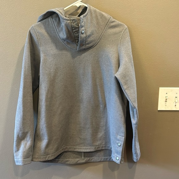 The North Face Tops - The North Face Knit Stitch Fleece Hoodie Grey size medium